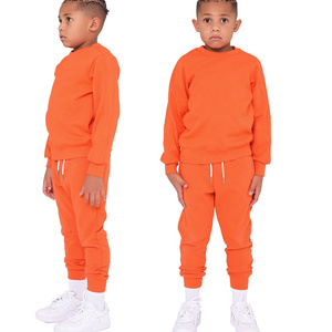 Your Logo Printed Tracksuit For Kids Sweatsuit Custom Made Jogging Sweat Suit/oversize hoodies children tracksuit