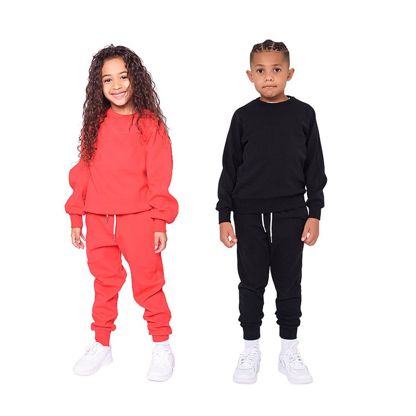 Your Logo Printed Tracksuit For Kids Sweatsuit Custom Made Jogging Sweat Suit/oversize hoodies children tracksuit