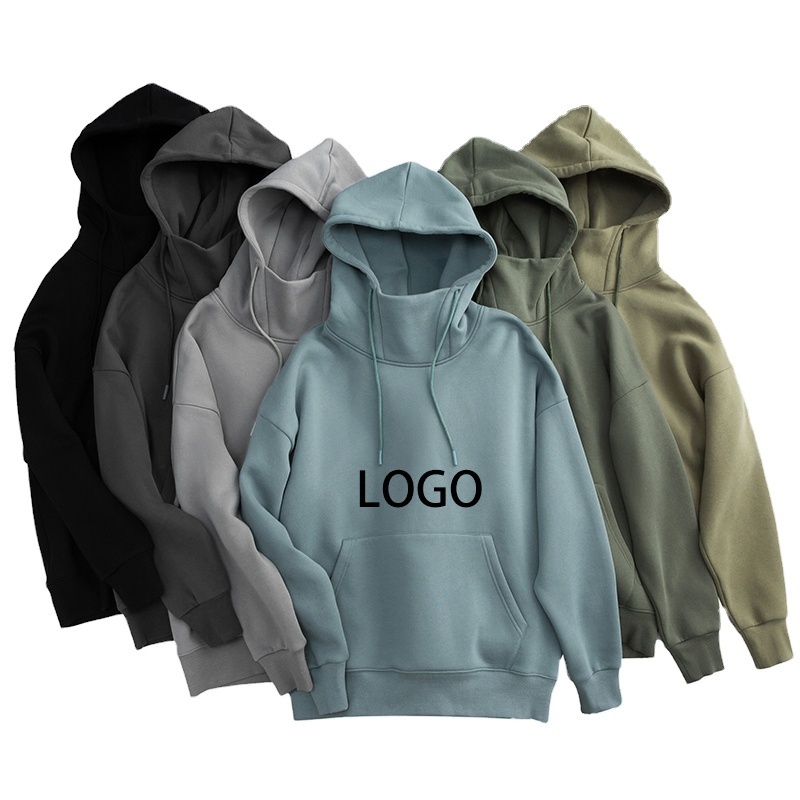 Wholesale Private Label Hoodies Unisex Oversized Custom Blank Hoodie For Printing Heavyweight 100% Cotton Hoodie Sweatshirt