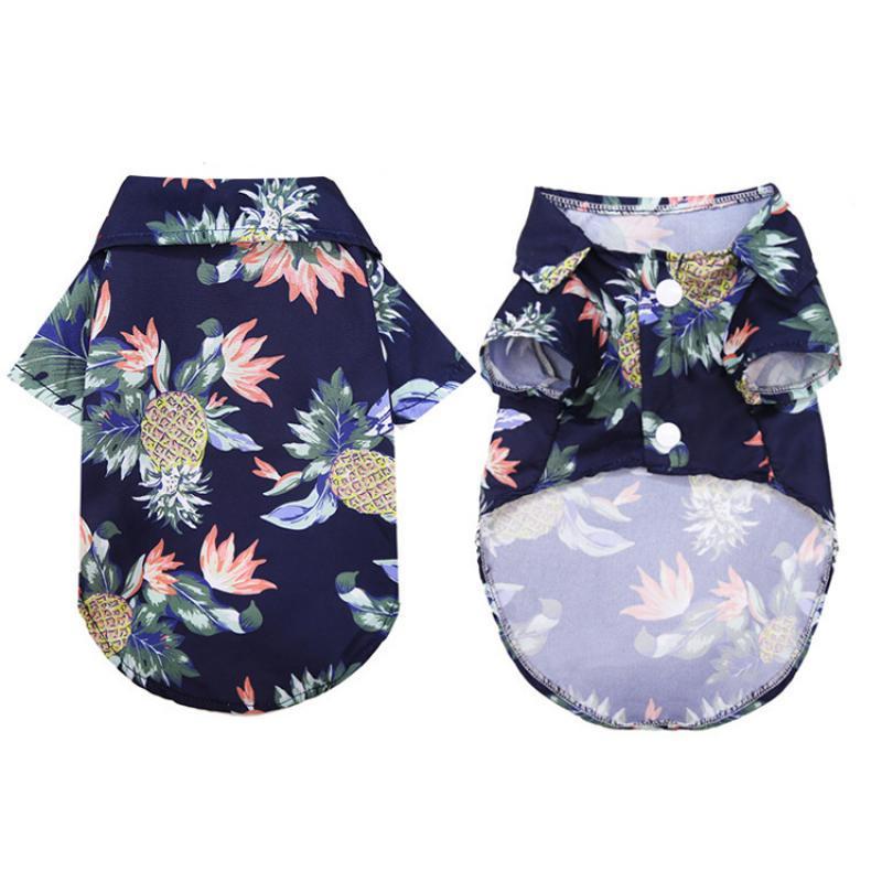 Hawaiian Style Dog Shirt Summer Pet Dog Clothes for Small Medium Dogs Puppy Clothing French Bulldog Pomeranian Pets Outfits