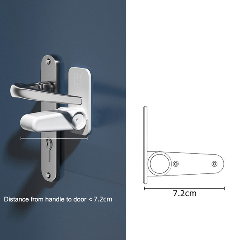 Home Door Lever Lock Security Protection for Children Multifunction Baby Safety Protection Device Anti-Opening Handle Door Locks