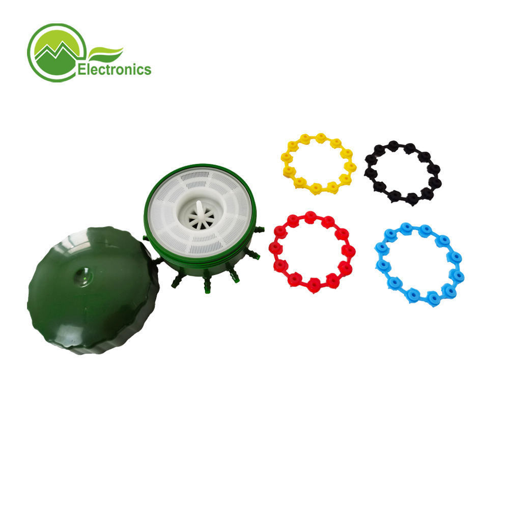 12-Port Manifold Garden Water Hose Swivel Valve Irrigation Splitter with Durable Plastic Connector Water Hose Valve