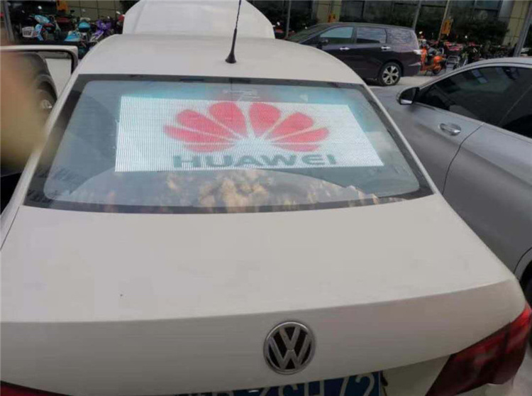 Digital Signage Rear Window P5mm Car Roof Top Screen Taxi Advertising In The