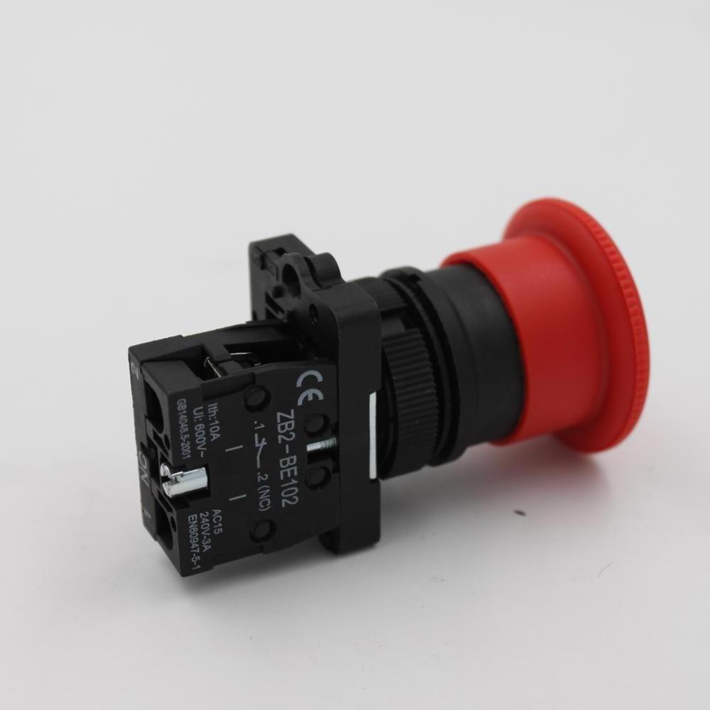 22mm emergency stop switch push button XB2-ES542 with mushroom head push button switch