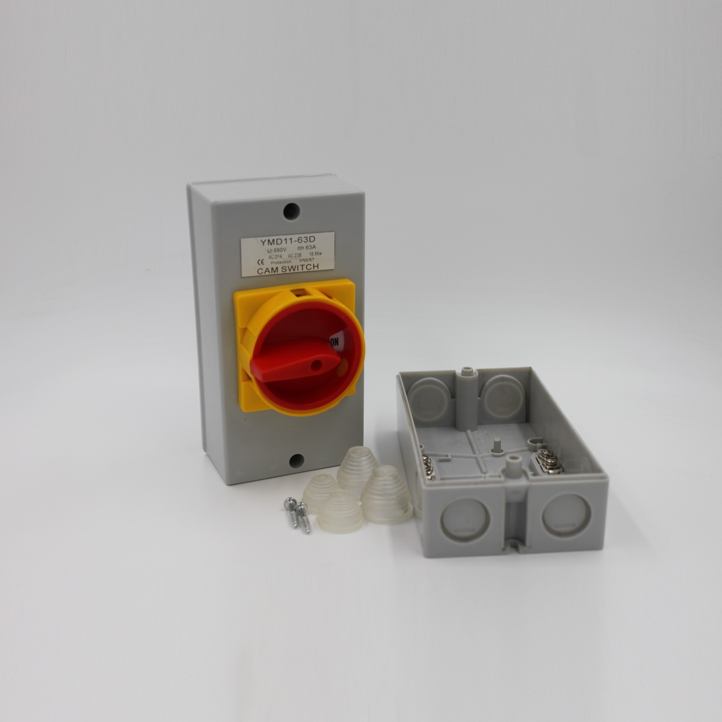 LW30 Series waterproof Rotary Isolator Switch 3 phase 63a with on off function