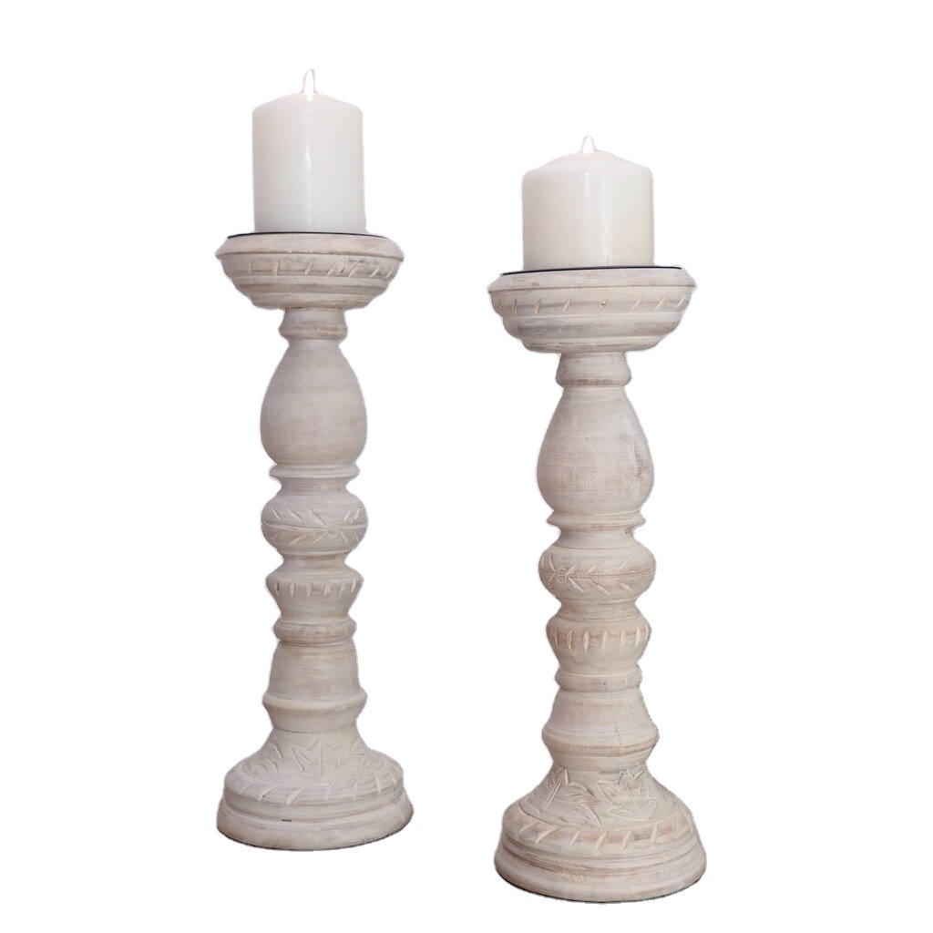 Lighting Ware Living Room Candle Holder New Wood Best Quality Decoration Design Antique Table Decoration By Mehak Impex