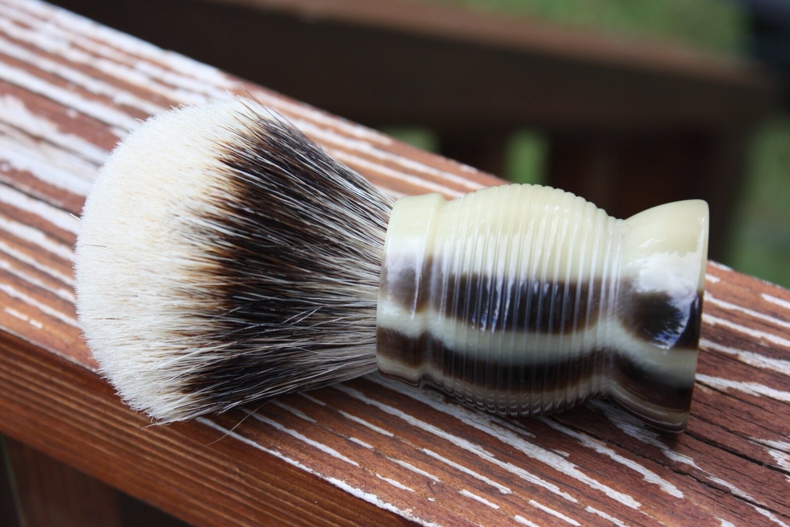 Hand Crafted Cow Ox Buffalo Horn shaving brush handle customized size Badger Hair Top Quality Horn Handle At wholesale Agate