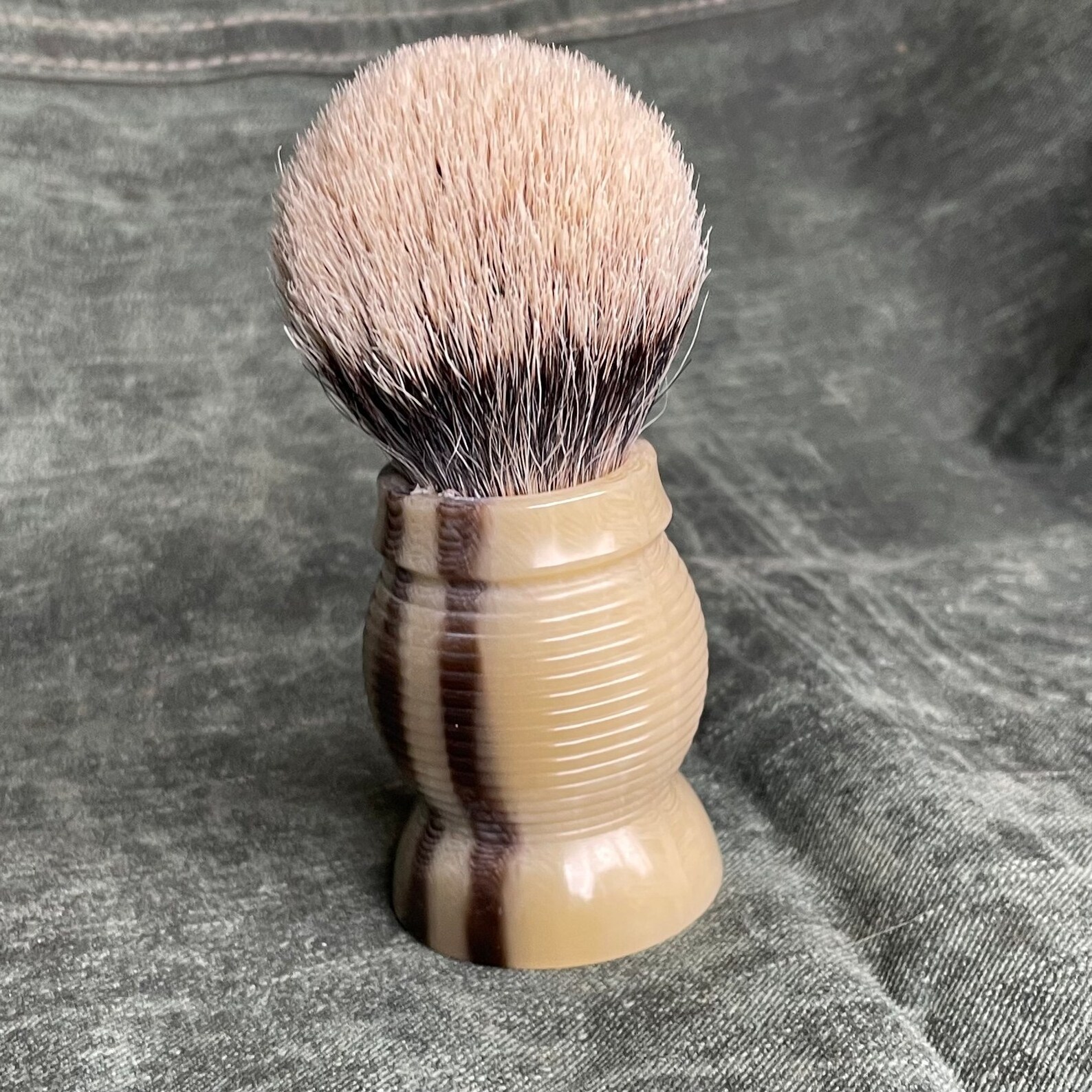 Hand Crafted Cow Ox Buffalo Horn shaving brush handle customized size Badger Hair Top Quality Horn Handle At wholesale Agate