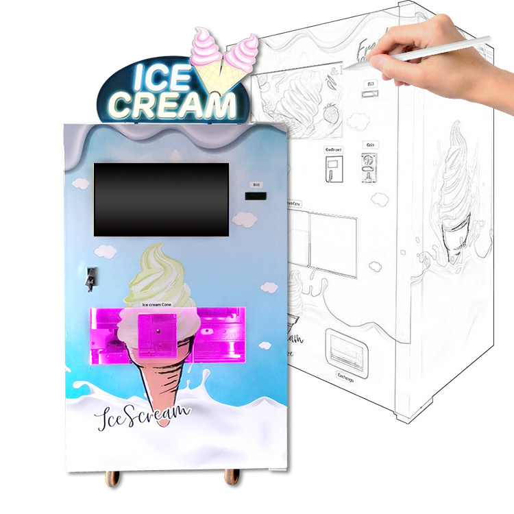 Mehen Ice Cream Vending Machine machine ice cream electronic japan korean machines vacuum vending