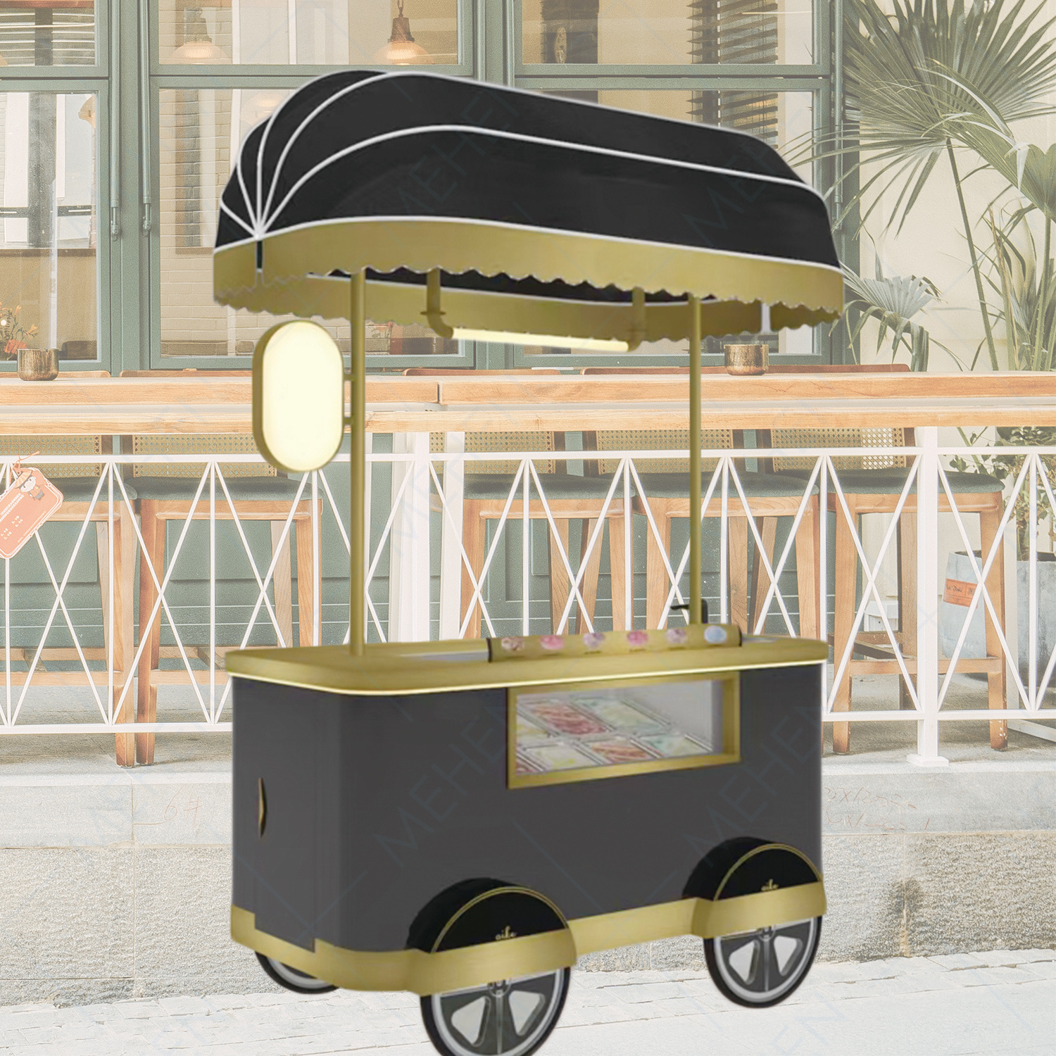 Ice-cream cart/fruit vending cart/vegetable c ice cream cart hamburgers mobile carts food cart for sale