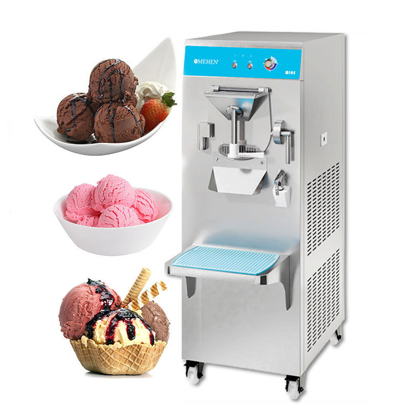 MEHEN M10E Hard Ice Cream Machine Maker Commercial Automatic Vending 100 Overrun Batch Freezer 20-40L/H Milkshake Machine /