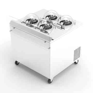 Continuous Churning Gelato Maker New Arrival 8 Pots Yogurt Machine Real Fruit Ice Cream Machine Yogurt Tub Making Machine R404