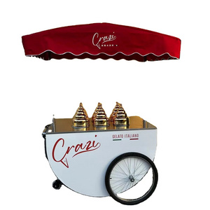 Mehen Mr4 4 flavors gelato showcase ice cream cart mobile hard ice cream freezer