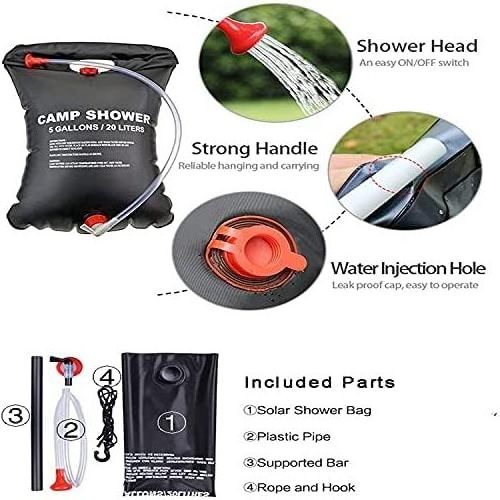 High Quality Outdoor Portable Camping Shower Tent Solar Shower Bath Bag Kit Shelter Tent Instant Pop Up Tente