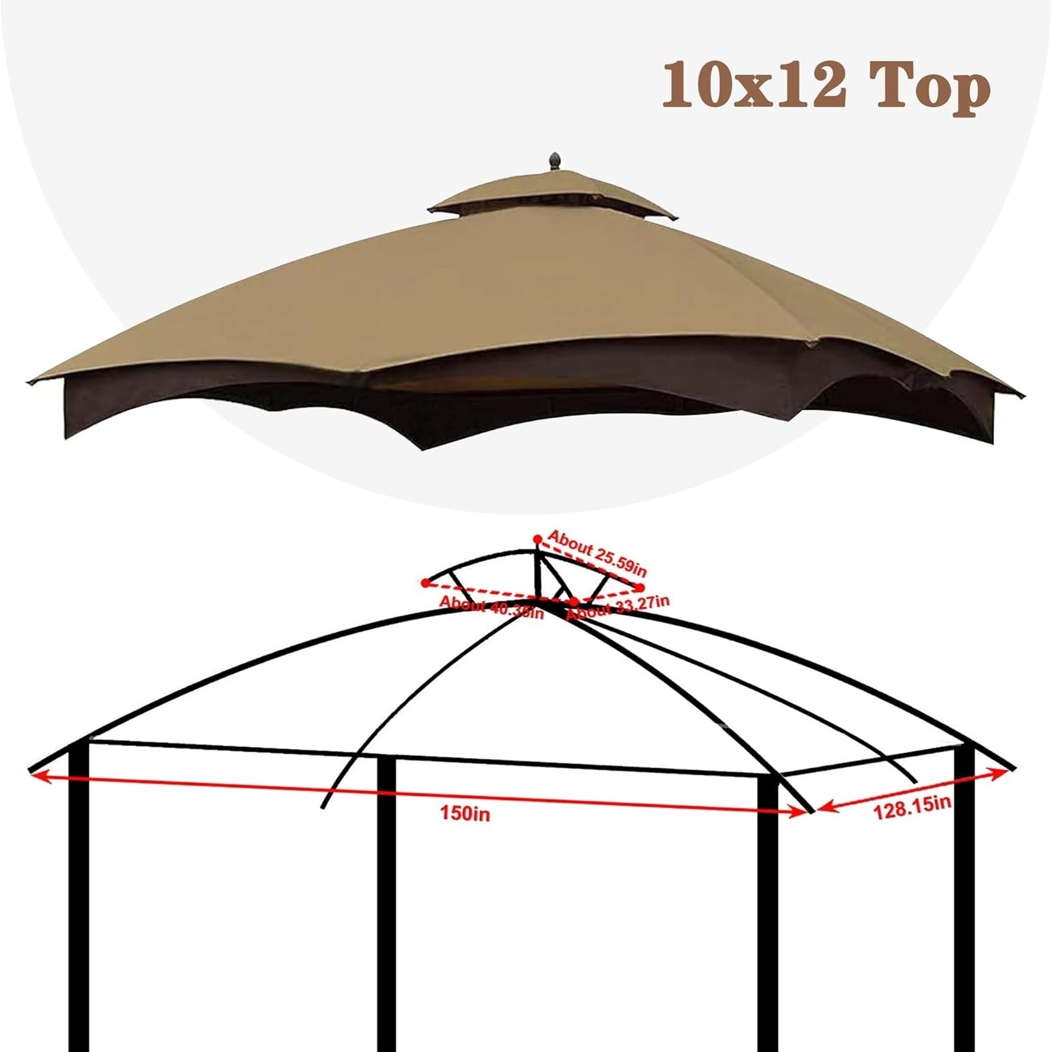 Replacement Canopy Top High Performance Replacement Canopy Top Heavy Duty Gazebo Roof Gazebo Top