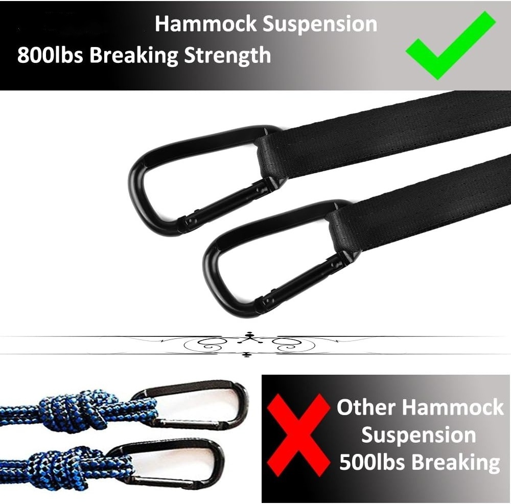 Outdoor Camping Hammock Portable Hammocks Camping Accessories For Backpacking Travel Beach Backyard Patio Hiking