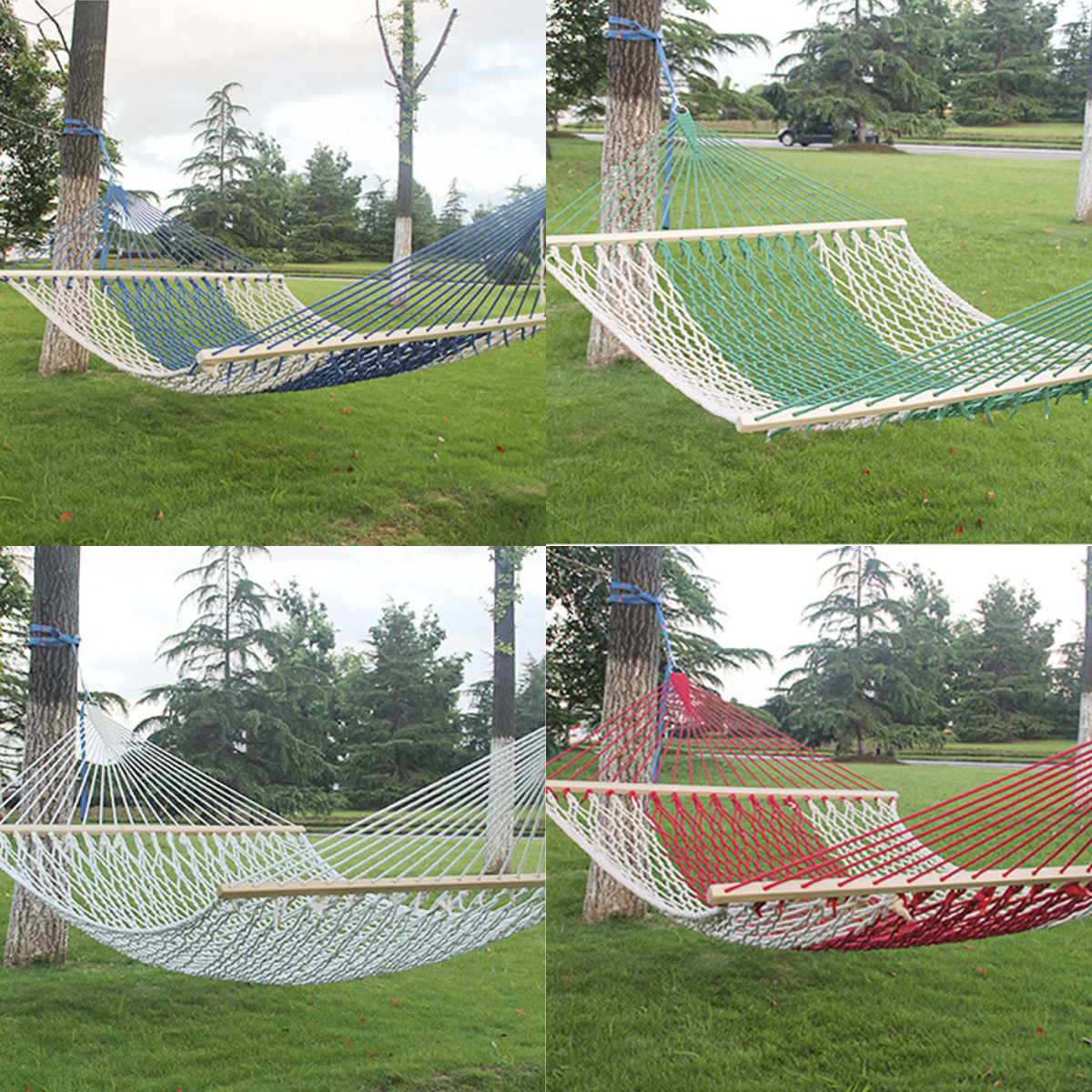 High Quality Hanging Double Cotton Hammock Portable Camping Hammock Outdoor Garden Hammock