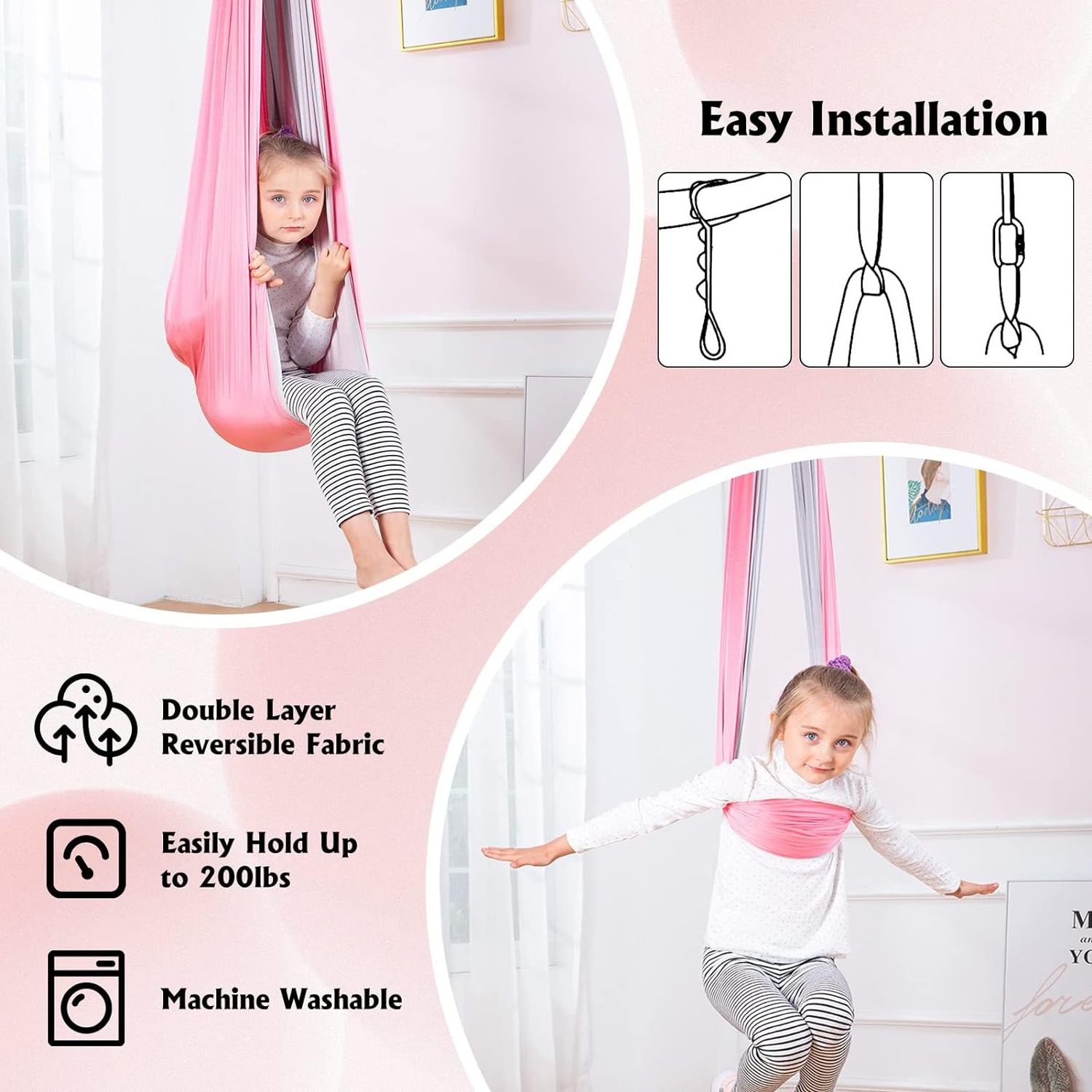 Sensory Swing Indoor Outdoor For Kids Therapy Swing Hammock For Child & Adult For Child Sensory Kids Swing