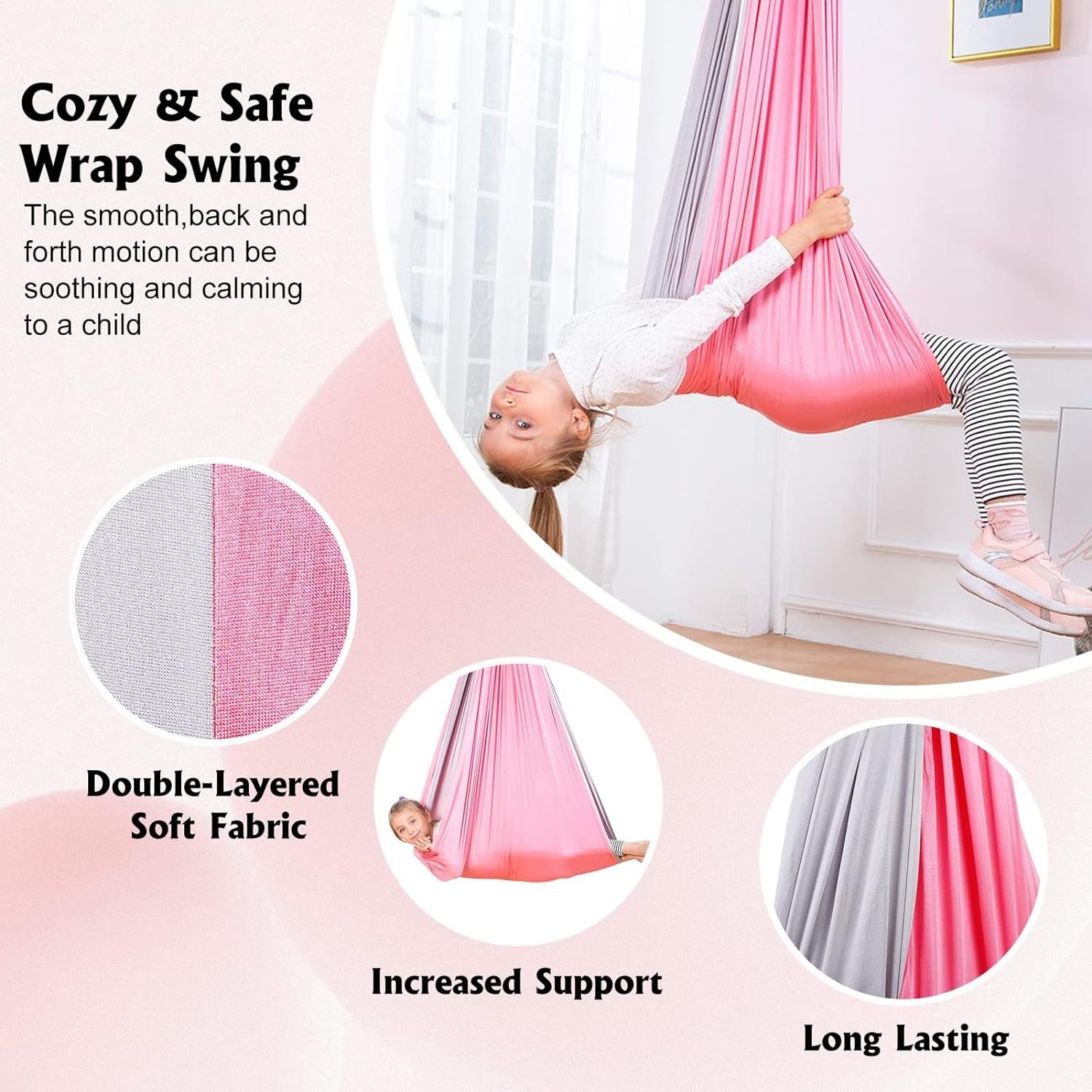 Sensory Swing Indoor Outdoor For Kids Therapy Swing Hammock For Child & Adult For Child Sensory Kids Swing