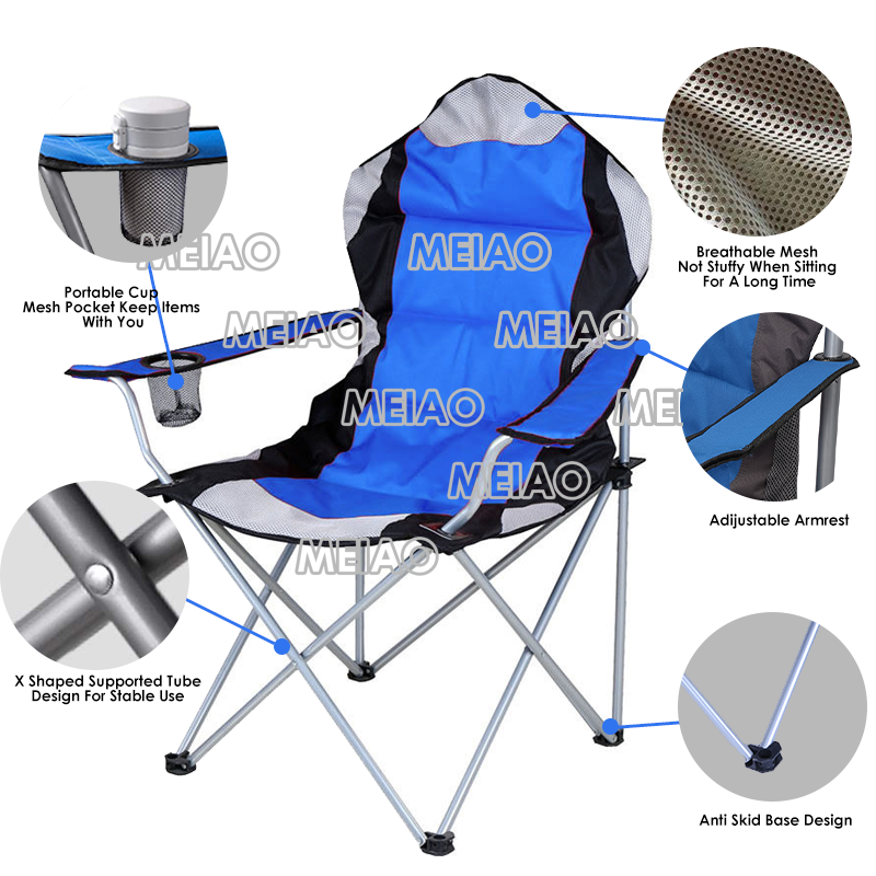 Fishing Picnic Camping Metal Cheap Foldable Beach And Garden Chair Portable Backpack Folding Beach Chair