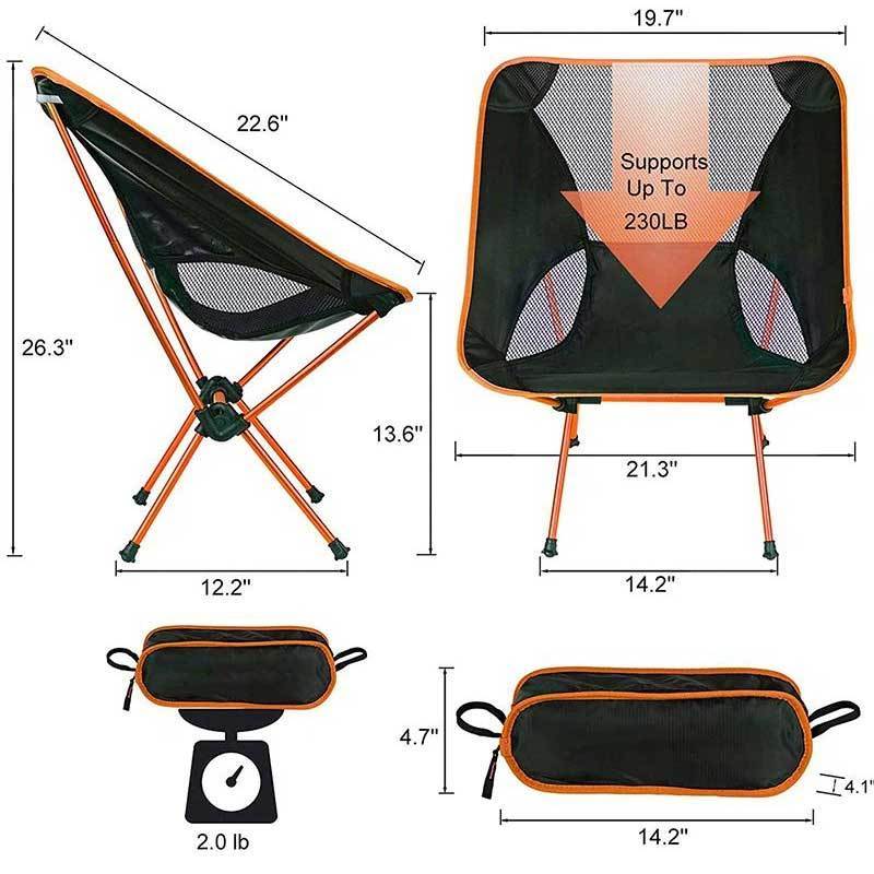 Cheap Camping Outdoor Lightweight Folding Portable Backpack Beach Picnic Camping Fishing Folding Chairs Carp Bed Chair