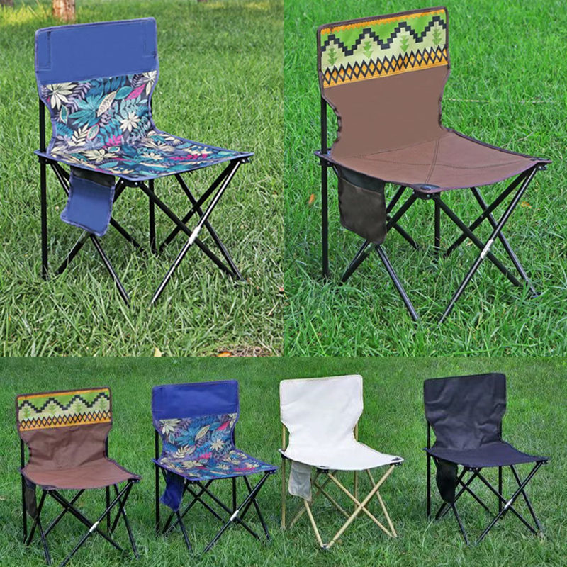 Professional Factory Custom Outdoor Foldable Wooden Hiking Camping Beach Chairs Fishing Chair