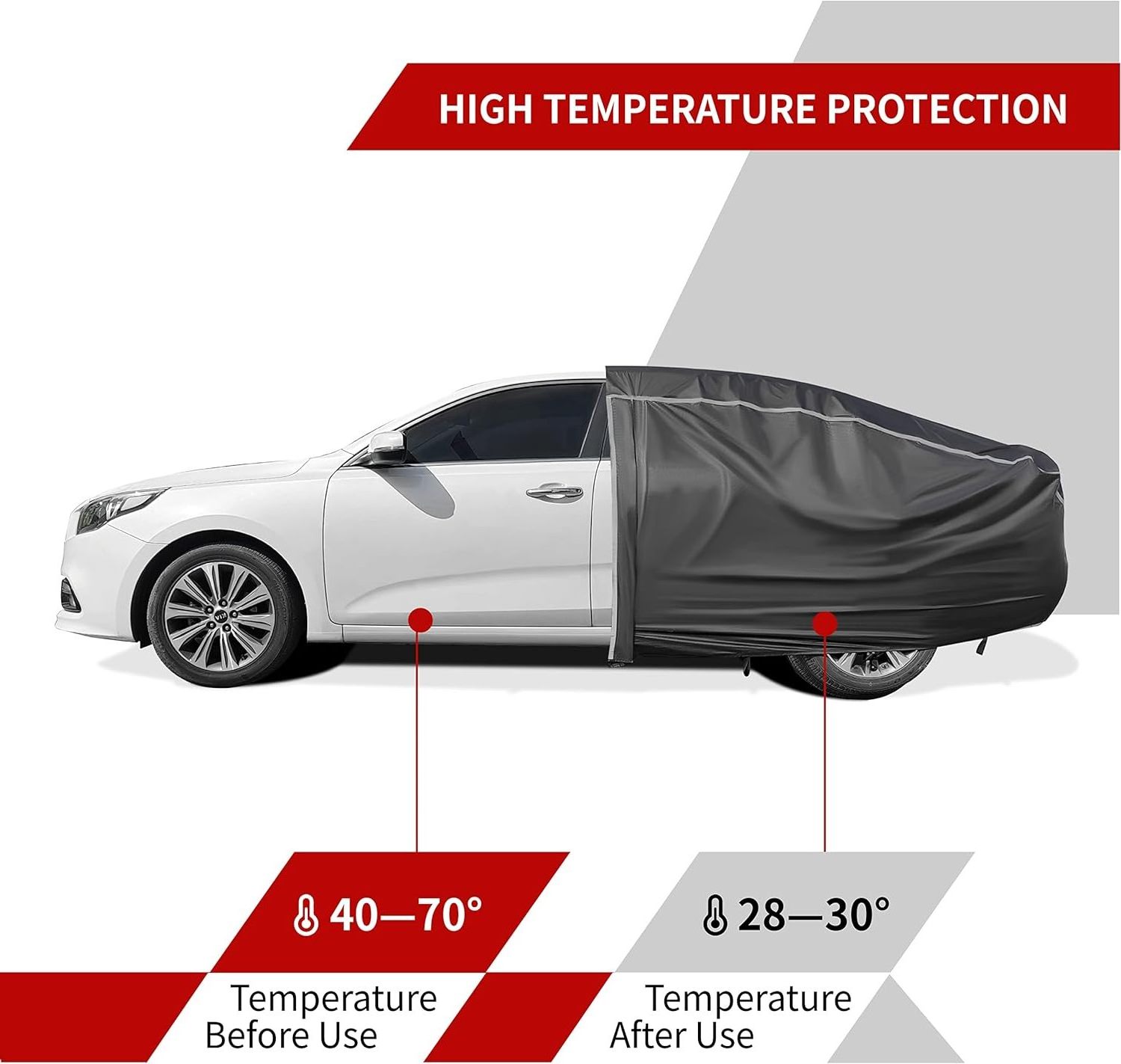 Custom Universal Best Car Covers Folding Compact Retractable Outdoor Waterproof Sun Hail Snow Protection Full Car Seat Cover