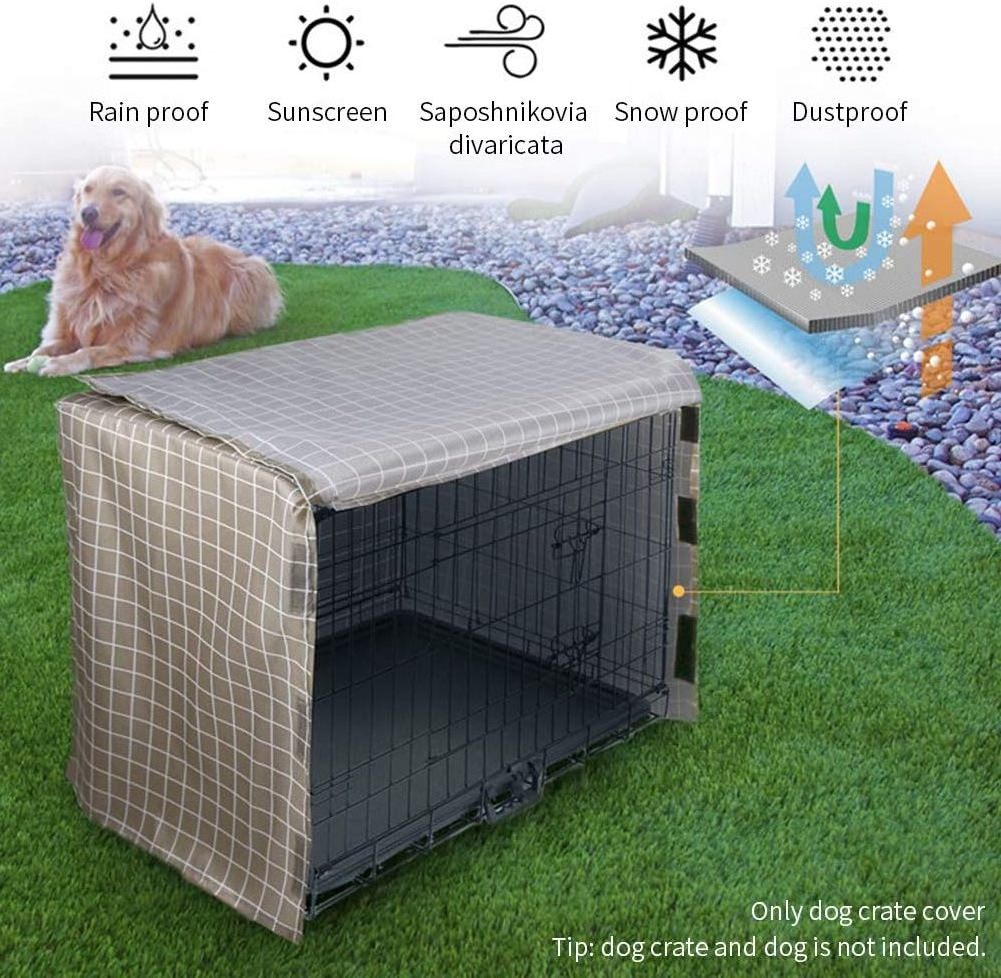 Hot Selling Custom Size Durable Polyester Privacy Dog Crate Cover Pet Kennel Cover Fit for Wire MidWest Dog Crate