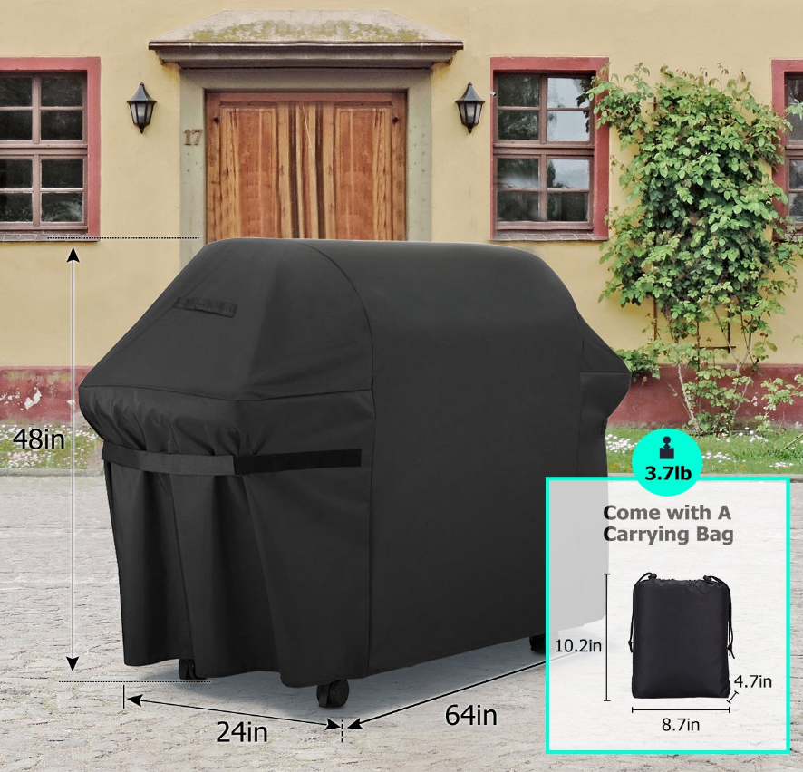 Custom 600D Heavy Duty Gas Steel Outdoor Waterproof Large Garden BBQ Lowes Grill Cover