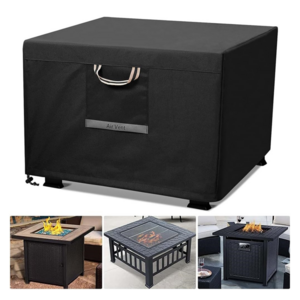 Fire Pit Cover Rectangular Super Waterproof Outdoor Fire Pit Table Cover 600D Strong Tear Resistant And Fading Resistant