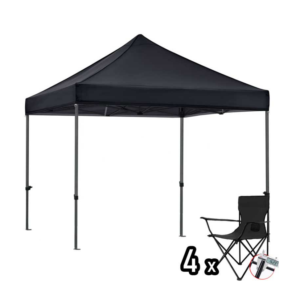 10x10ft 1-Person Setup Pop Up Canopy Tent Instant Portable Shelter Outdoor Trade Show Tent Advertising Tent