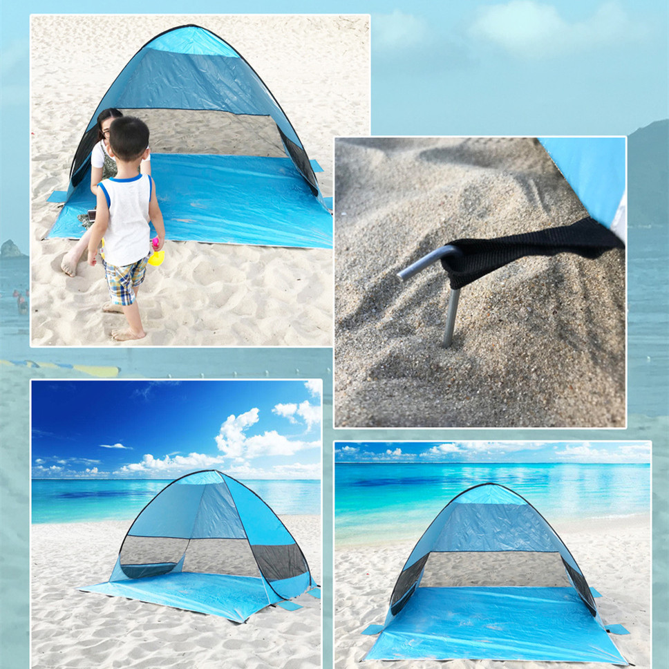 2023 New Custom Hot Sale Beach Camping Tents Quick Waterproof Outdoor Portable Modern Design Easy Pop Up Tent Setup 2-4 Person