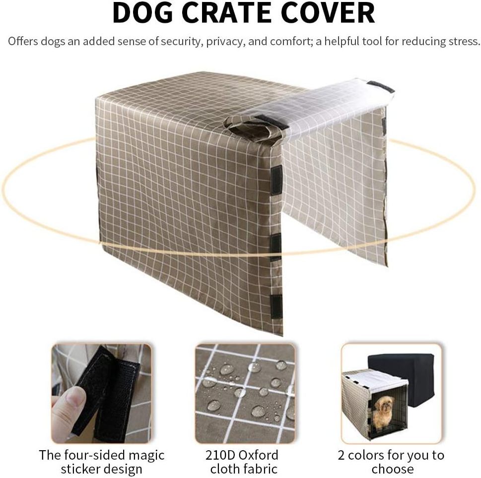 Hot Selling Custom Size Durable Polyester Privacy Dog Crate Cover Pet Kennel Cover Fit for Wire MidWest Dog Crate