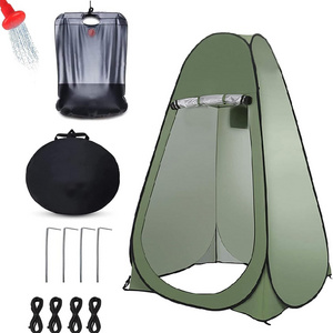 High Quality Outdoor Portable Camping Shower Tent Solar Shower Bath Bag Kit Shelter Tent Instant Pop Up Tente