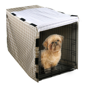 Hot Selling Custom Size Durable Polyester Privacy Dog Crate Cover Pet Kennel Cover Fit for Wire MidWest Dog Crate