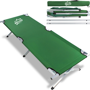 Camping Cot Folding Cot Sleeping Bed Adjustable Foldable Portable Single Outdoor Camping Bed