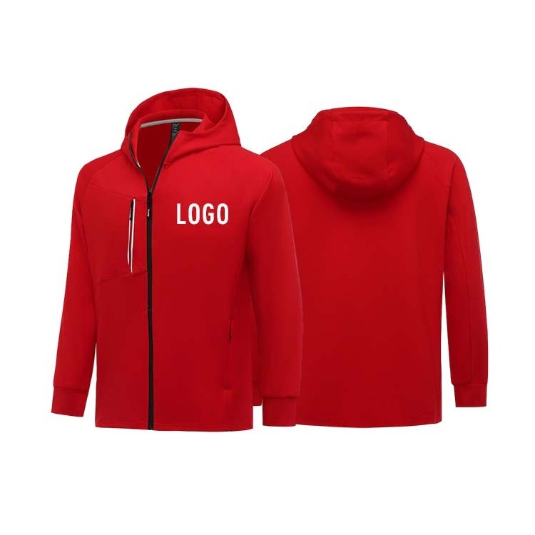 Men's Custom Logo Design Streetwear Polyester Softshell Quick Dry Outdoor Sports Running Breathable Jacket For Men