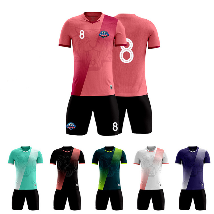 New Design Sublimation Soccer Wear Practice Football Shirts Custom Soccer Jersey Football Kit Jersey Set