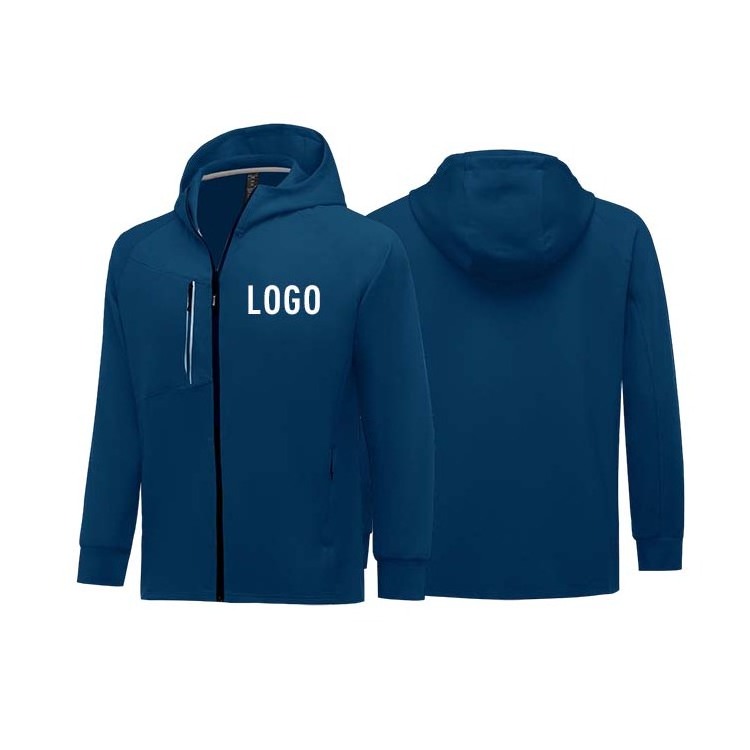 Men's Custom Logo Design Streetwear Polyester Softshell Quick Dry Outdoor Sports Running Breathable Jacket For Men