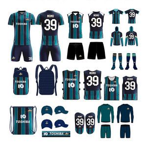 Full Sublimation Men Soccer Football Jerseys Set Football Team Jersey Custom Football Uniforms For Team Sets