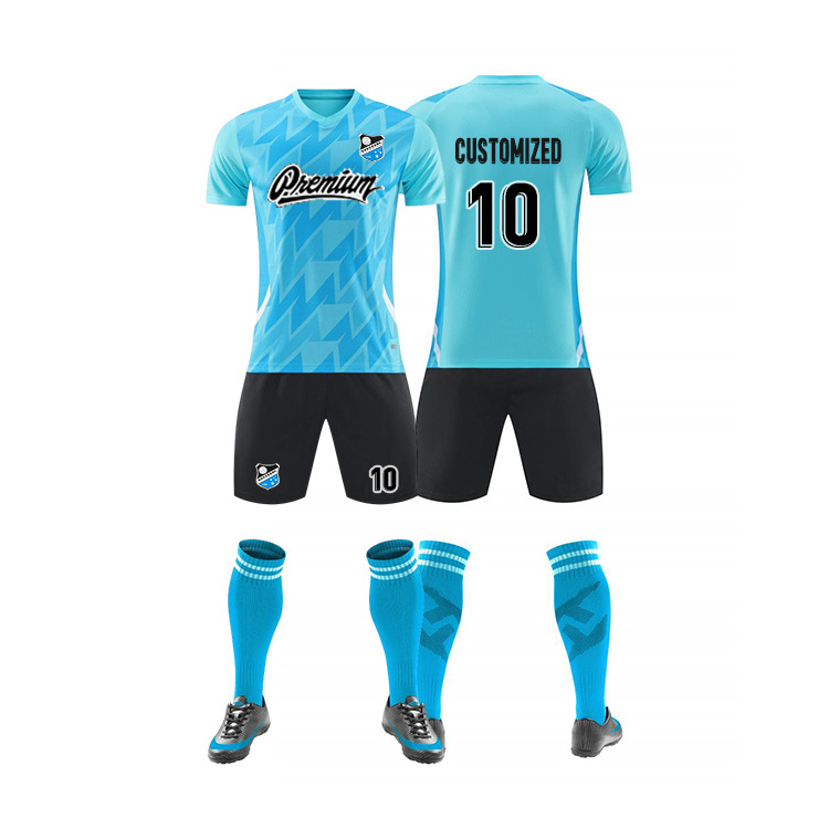 Wholesale OEM Custom Made Plain Blank Soccer Uniform Sublimated Team Training Sets Football Jerseys Soccer jersey