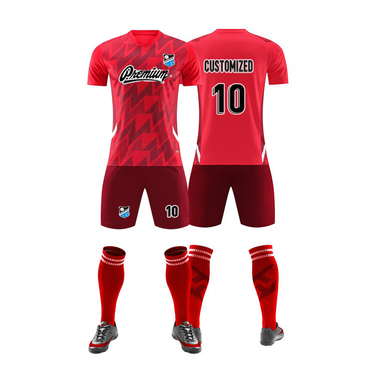 Wholesale OEM Custom Made Plain Blank Soccer Uniform Sublimated Team Training Sets Football Jerseys Soccer jersey