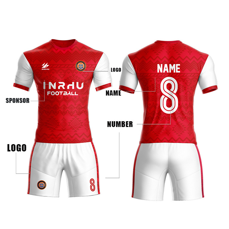 High Quality Custom Soccer Training Team Set Jersey Uniform Football Jerseys Sublimation Soccer Jersey Set