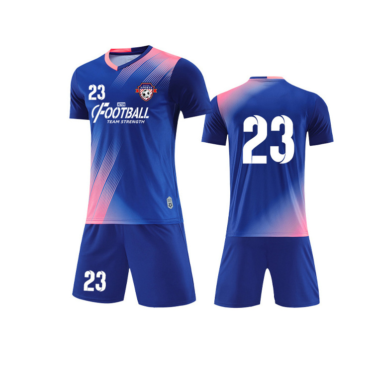 Custom Logo Soccer Uniforms Sets Sports Wear Blank Soccer Jersey Team Training Jersey Football Kits Full Set Soccer Kit