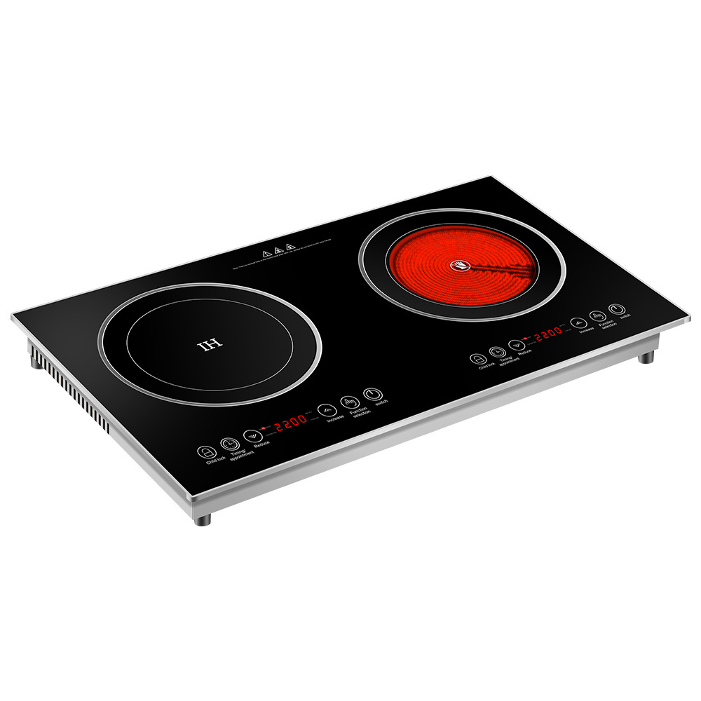 Manufacturer Wholesale 2200w Double Induction Cooker Head Electric Ceramic Stove