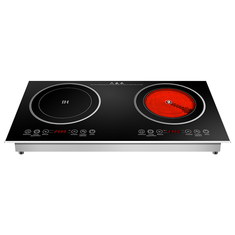 Manufacturer Wholesale 2200w Double Induction Cooker Head Electric Ceramic Stove