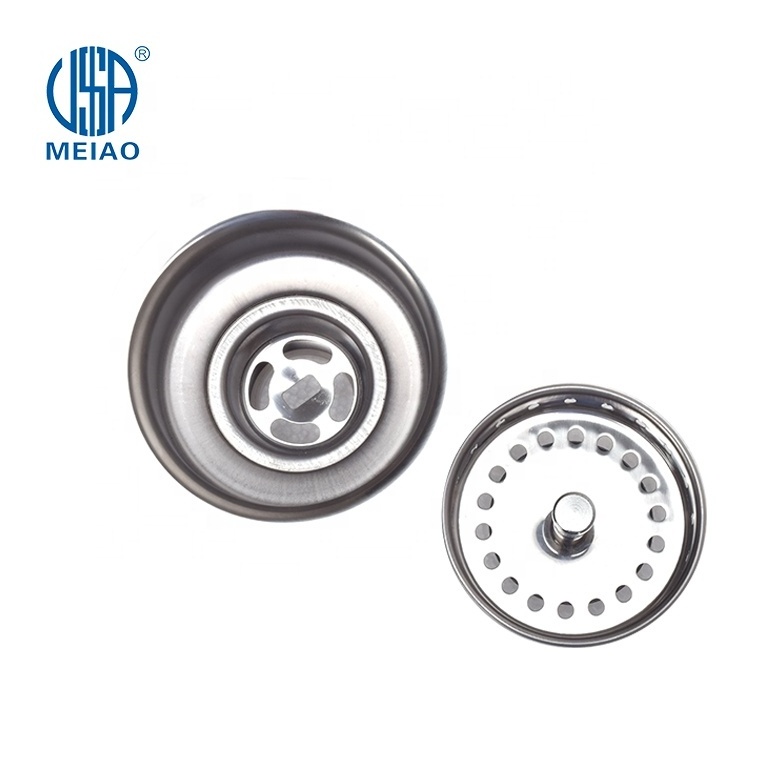 durable round shape drain stainless steel kitchen sink strainer