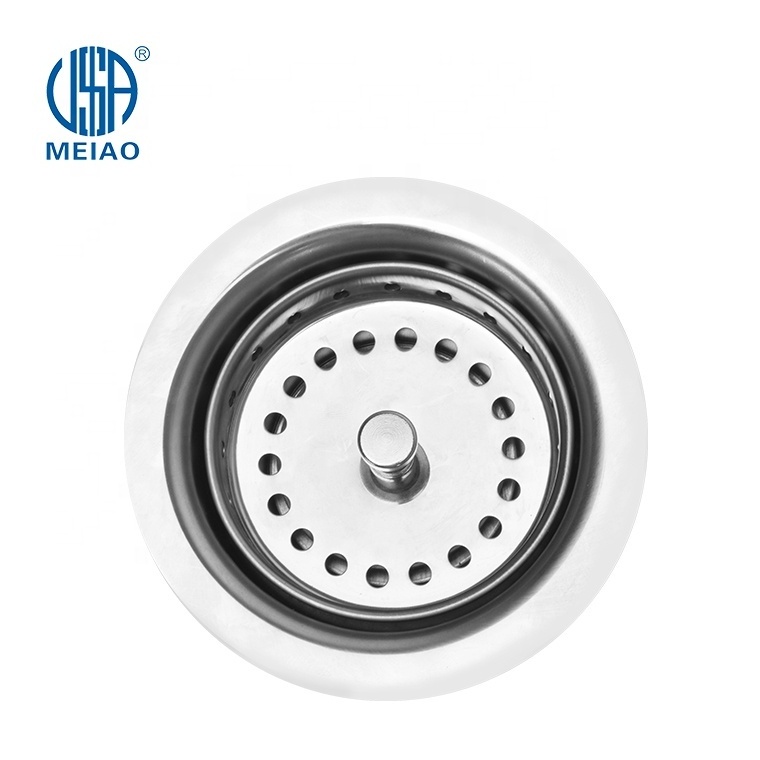 durable round shape drain stainless steel kitchen sink strainer