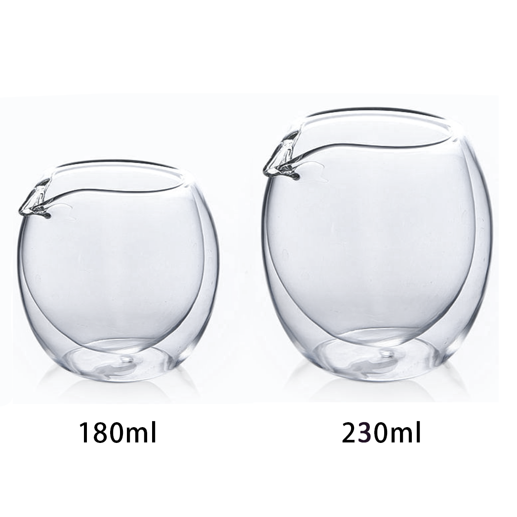 180ml 230ml massage double walled candle jar with spout