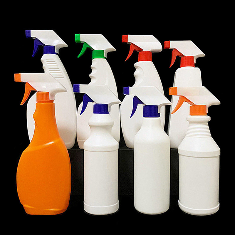 wholesale in bulk empty hdpe 32oz 1 liter 1l 1000ml 16oz 16 oz 500 ml 500ml chemical cleaner plastic trigger spray bottle